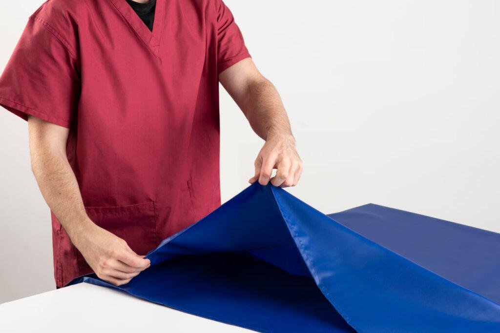 Blue Tubular Reusable Slide Sheet Coffey Healthcare 
